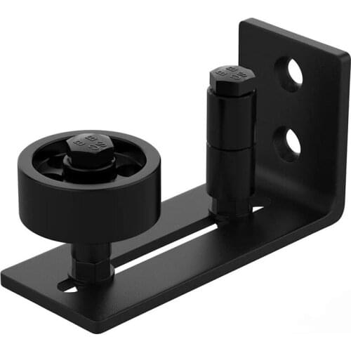 Promotion! Sliding Barn Door Floor Guide Wall Mounted Hardware for Flush Bottom Adjustable Stay Roller,Fit Most Closet Pocket Do