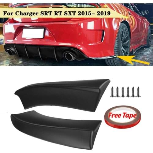 Car Rear Bumper Lip Diffuser Lip Spoiler Guard Protector For Dodge For Dodge For Charger SRT RT SXT 2015-2019