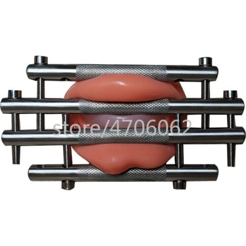 Bdsm Bondage Fetish Stainless Steel Lips and Tongue Press Lip Stimulator Erotic Toy for Couple Adult Sex Games Slave Restraints