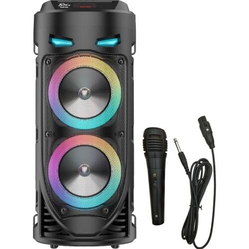30W Bluetooth Speaker Portable Wireless Column Big Power Stereo Subwoofer Bass Party Speakers with Microphone Family Karaoke USB