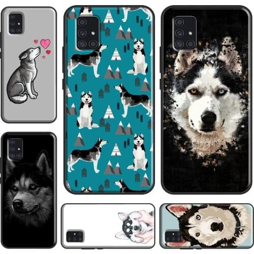 Siberian Husky Dog Case For Samsung A12 A32 A42 A52 A72 A20e A21S A11 A31 A51 A71 A70 A50 A10 A20 A02 S Cover