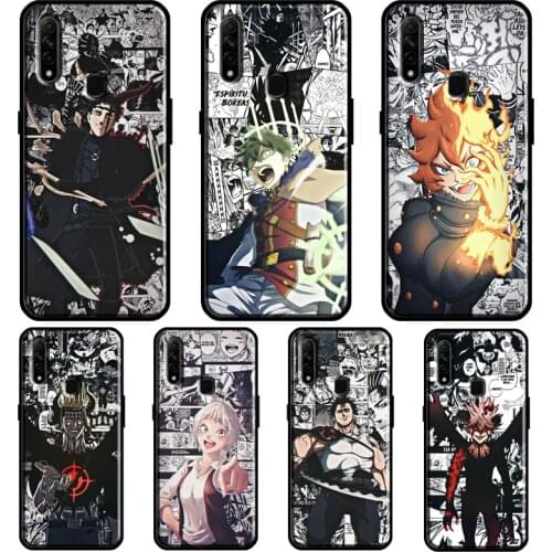Black Clover Anime For OPPO A5 A9 2020 A31 A53 A52 A72 F7 Reno 2 Z Find X3 Pro A3S A15 A83 A91 A93 Phone Case