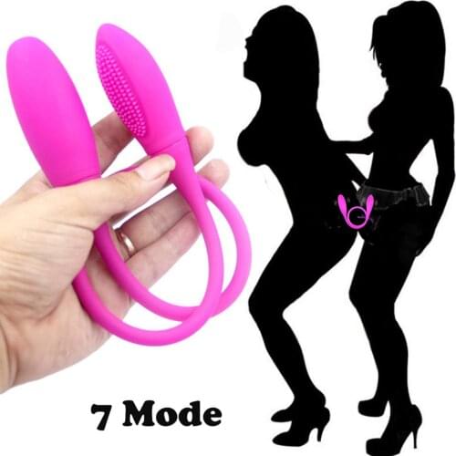 7 Speed Vibrator Adult Toys For Couples USB Rechargeable G Spot Dildo U Silicone Stimulator Double Vibrators Sex Toy For Woman