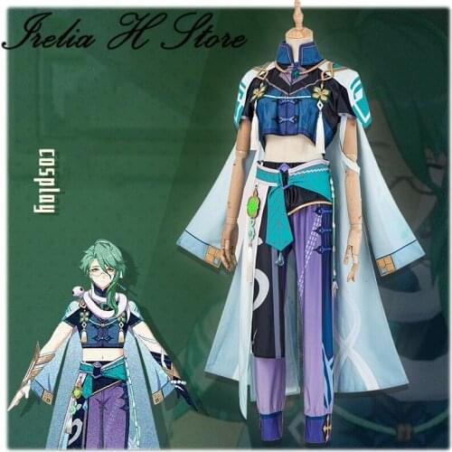 Genshin Impact Bai Shu Cosplay Costume Game Cosplays Bai shu full set with wig can Customized