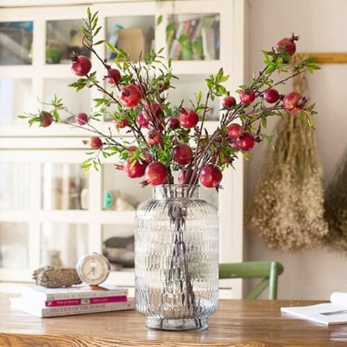 Pomegranate Fruit Trees Exquisite Artificial Flower Desktop Soft Home Decoration