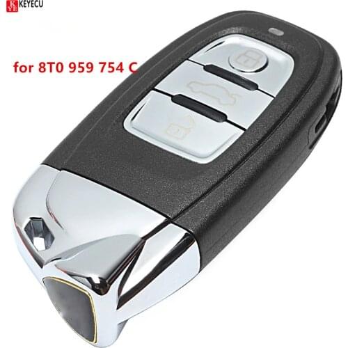 Keyecu Smart Remote Key 315MHz 3 Button Fob Modified as for Lamborghini for Audi FCCID : 8T0 959 754 C