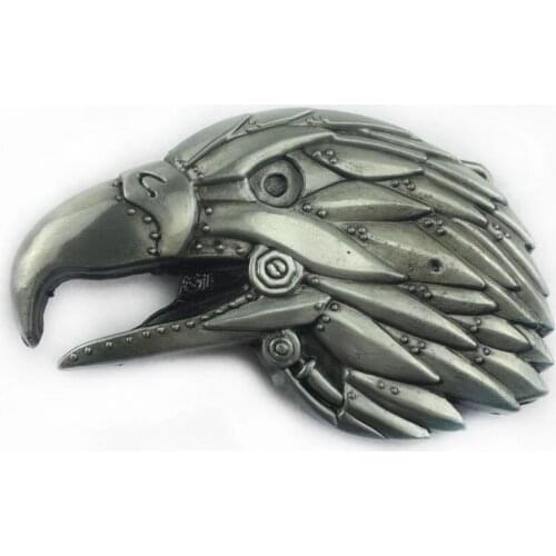 Mechanic 3D Metal Eagle Big Bird Belt Buckles Rustic Punk Cowboy Animals Belt Buckles with 4cm Belt Funny Clothes Accessories