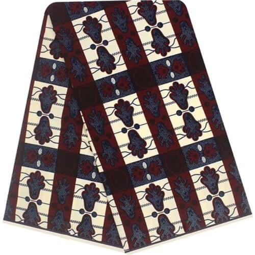 Real Wax African Printed Cotton Fabrics By The Meter 100%Breathable High Quality Ankara Dress Material Fabric For Sewing VL 701