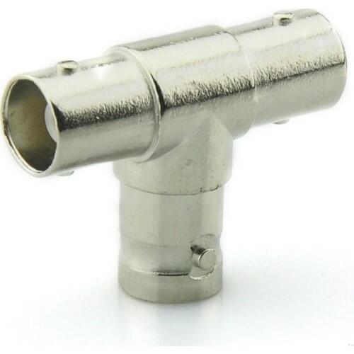 BNC 3 Female Adapter Connector Coaxial T-Adapter Coupler T type