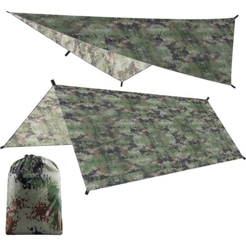 Portable Ultralight Tarp Outdoor Camping Survival Sun Shelter Multifunctional Waterproof Beach Awning Beach Tent Mat Rain Shelte