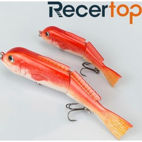 Professional fishing lures 2021 Recertop 17cm 61g Perch shape quality 2 segment swimbait 3D eyes Special for sea fishing gills