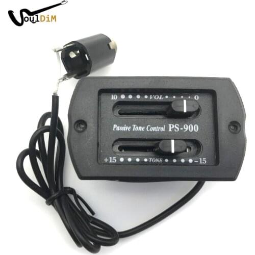 PS-900 2 Band EQ Guitar Passive Volume Tone Control Piezo Pickup Preamp for Acoustic Guitar Mini Folk Pickups Drop Shipping
