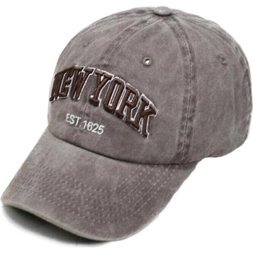 SUOGRY 100% Washed Cotton Baseball Caps Men Cap Embroidery Casquette Dad Hat For Women Gorras Planas Snapback Hat