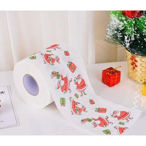 Bath Tissue Toilet Rolls Christmas Box Printed Toilet Paper Wc Papier Toaletowy Home Toiletpaper Klopapier
