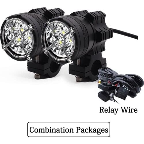 Universal 9 Chips Headlight For BMW Motorcycle LED Auxiliary Fog Light Driving Lamp For BMW R1200GS/ADV K1600 R1200GS R1100GS