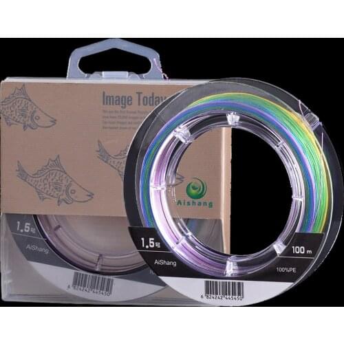 WALK FISH Super Strong 100M 8 Strands Weaves PE Braided Fishing Line Rope Multifilament Line Multicolor 0.10~0.50mm 10-90 LB
