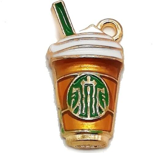 Yamily 5pcs/ Straw Coffee Cup Diy Lizun Slime Charms Supplies Accessories For Slime Filler Resin Kids Polymer Plasticine Gift