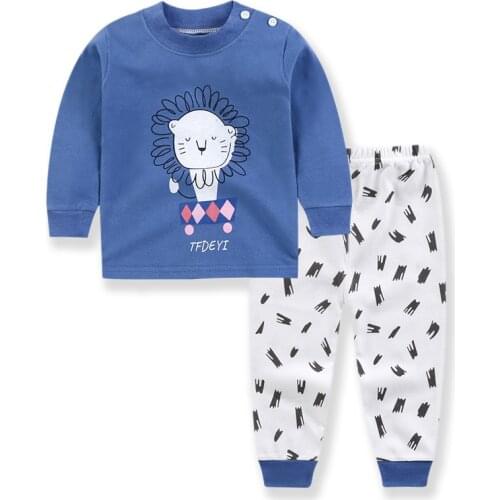 ZWF1205 Baby Clothing Set 2021 New Arrival Kids Boys Girls Cartoon Casual Children Outwear Long Sleeve Sweatshirt + Pants 2pcs