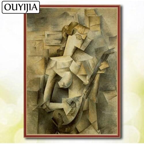 OUYIJIA 5D DIY Diamond Painting Abstract Character Picasso Diamond Mosaic Full Square Embroidery For Sale Rhinestones Picture