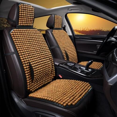 Car Seat Wooden Bead Four Seasons Universal Single Main Driving half-pack Seat Cushion Summer Breathable Summer Cool Pad