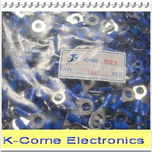 Free Shipping 2000x RV2-6 Circular Pre Insulated Ring Terminals Connectors