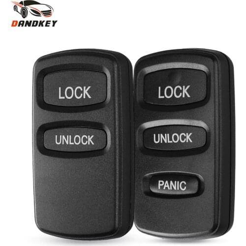 Dandkey 2/3 Button Alarm Replacement Key Shell For Mitsubishi Lancer Outlander Endeavor Galant Fob Remote Contro Key Case Cover