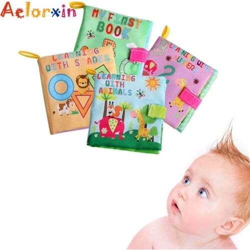 Baby Toys Soft Cloth Books Sound Infant Educational Rattle Toy Newborn Toys 0-36 Months Toys For Children