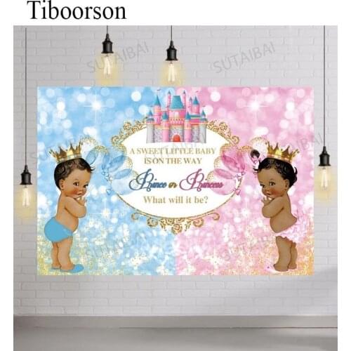 Baby Shower Photography Background Balloon Gender Reveal Party Boy or Girl Poster Backdrop Photocall Photo Studio Decor Props