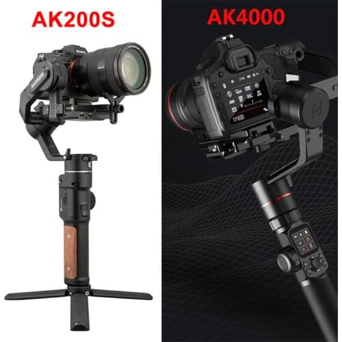 FeiyuTech AK2000S AK4000 3-Axis Camera Stabilizer Handhel Gimbal for Sony Canon 5D Panasonic GH5 Nikon 2.8 kg 4KG Payload Phone