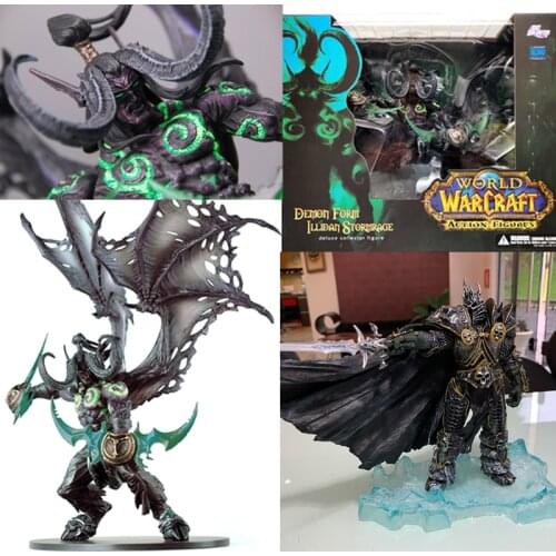 WOW Fall of The Lich King Arthas Menethil Figure Anime Figurine Famous Game Character Action Figure Collectible Toys Gift 9 inch