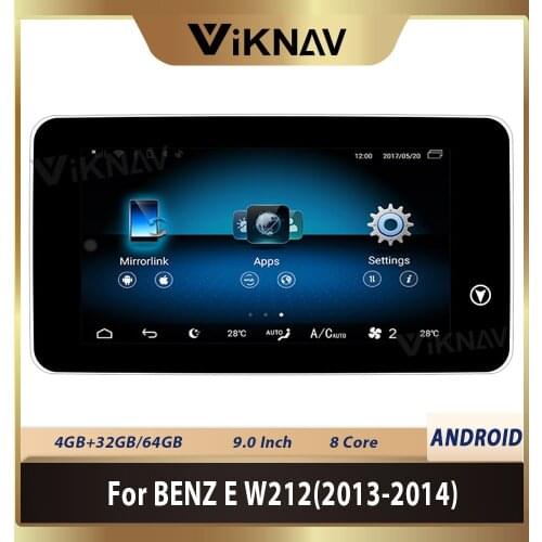 HD Android 9.0 Car Multimedia Video Player For-Benz E Class W212 2013 2014 GPS Navigation Wifi BT