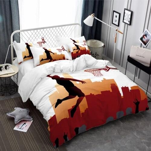 Fashion Basketball Bedding Sets 3D Print Sports Sport Series Duvet Cover Home Luxury Bed Quilt Cover Twin Double Bed Cover Sets