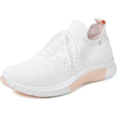 Women Breathable Casual Shoes 2021 Mesh Female Fashion Sneakers Women Sneakers Shoes Antiskid Casual Walking Shoes