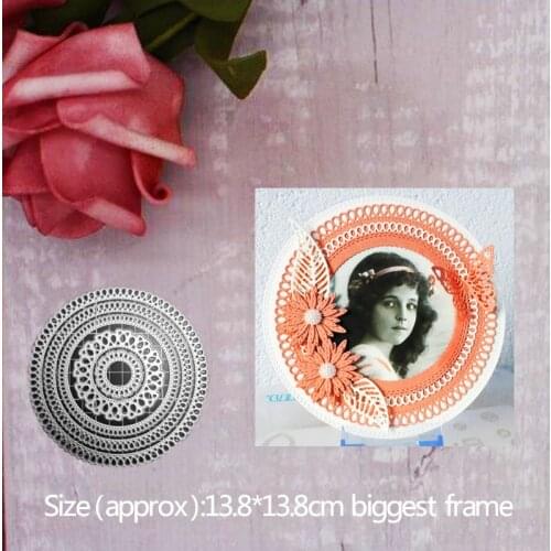 Metal Cutting Dies 13.8*13.8cm Tear Drop Shaped Edge Doily Decor Scrapbooking DIY Album Paper Card Craft Embossing stencil Dies