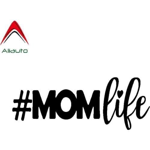 Aliauto Fashion Car Sticker Hashtag Mom Life Automobiles Motorcycles Accessories PVC Decal for Honda Smart Ford Focus,16cm*6cm