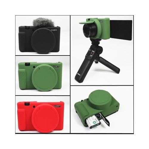 Soft Rubber Silicone Case For SONY ZV1 ZV-1 Portable Protective Body Cover Skin Camera Bag Shell