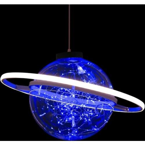 New Arrival Shine LED Flash Star Ball Wedding Showcase Decoration Space Planet Hanging Ornament Chandelier Free Shipping
