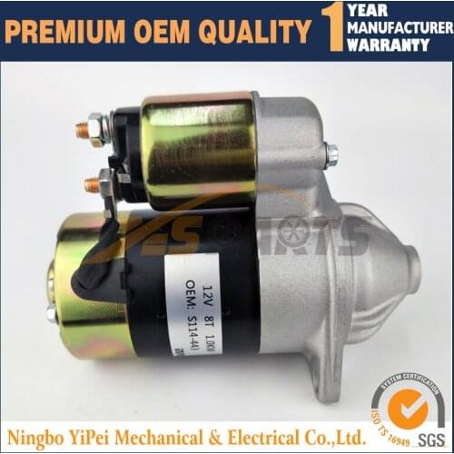 12V New Starter S114-443 S114-653A For Yanmar Engines John Deere Tractor