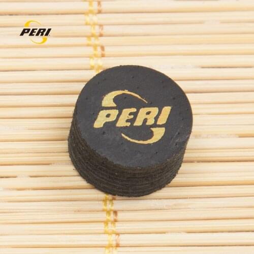 Offical PERI Billiard Pool Cue Tip Jayson Shaw 14mm Made of Selected Black Porpoise Skin Professional Billiards Accessories