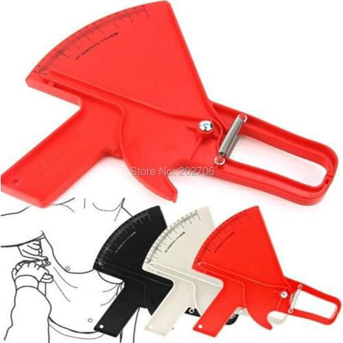 White red black color 0-80mm Plicometro slim Skinfold Caliper plicometers Measure Body Fat Tester Keep Health Fitness 5pcs/lot