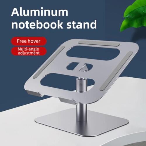 Laptop Riser Stand Angle Adjustable Height 360 Rotating Aluminum Ergonomic Computer Notebook Stand Holder for MacBook Pro Air
