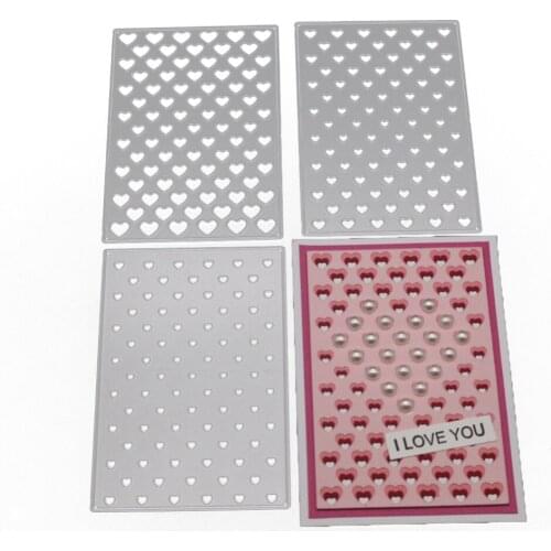 Rectangle Frame 3 Models Metal Cutting Dies Heart Decoration Cut Die Stencil Scrapbooking Embossing New Craft Stamps And Dies