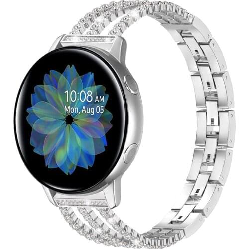 20/22mm Strap for Huami Amazfit GTR 2 47mm 42mm Diamond Stainless Steel Band for Amazfit Stratos/GTS 2 Bip S Watchband Bracelet