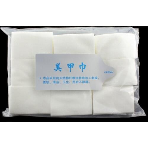 900PCS/Package Hot Sale Nail Tools Bath Manicure Gel Nail Polish Remover Lint-Free Wipes 100%Cotton Napkins For Nails