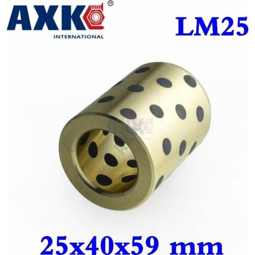 Ball Bearing 4pcs 25x40x59 Mm Linear Graphite Copper Set Bearing Bushing Oil Self-lubricating Jdb Free Shipping Lm25uu Lm25