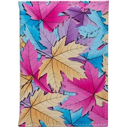 Cute Travel Pu Leather Slim Passport Cover Women Fashion Credit Card Holder Case Driver License Ticket Wallet Document Organizer