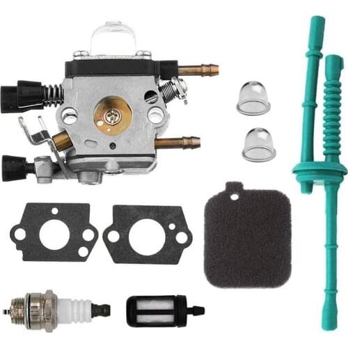 Replace Carburetor Carb Kit with Bulb Air Filter Fuel Filter Line Fits for Stihl BG45 BG46 BG55 BG65 BG85 Kit