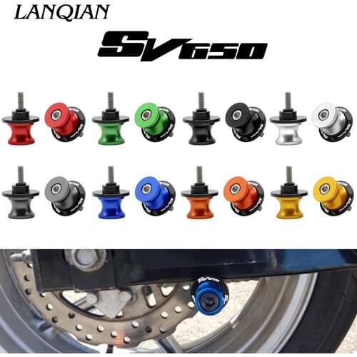 For Suzuki SV650 SV650S SV 650 Motorbike screw Motorcycle M10 M6 M8 stand screws Swingarm Spools slider