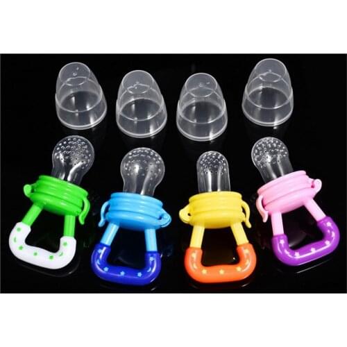 100pcs Silicone Baby Pacifier Infant Nipple Soother Toddler Kids Pacifier Feeder For Fruits Food