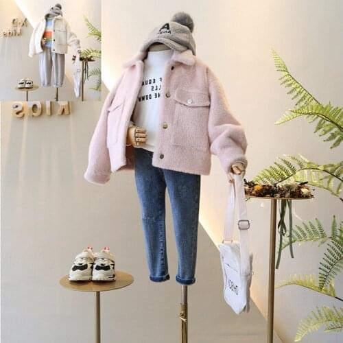 2019 Baby Girls Winter Coat Jacket Fashion Soft Fake Fur Warm coats Jackets Kids Childrens Clothing Overcoat